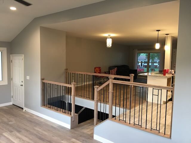 Updated split level interior