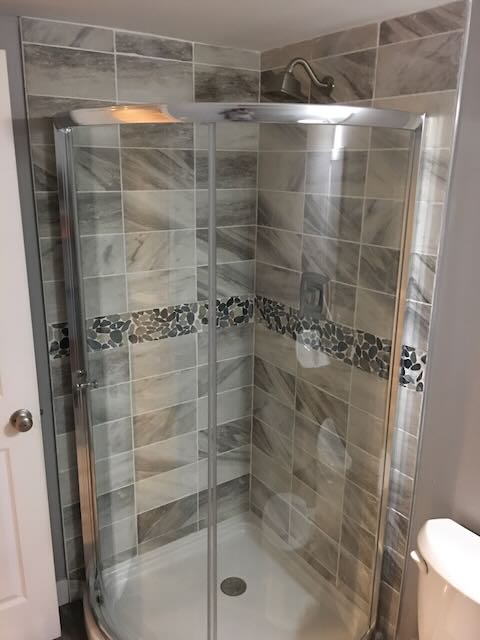 Updated shower renovation